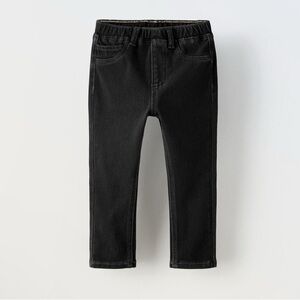 Zara Dark Gray DENIM CARGO SHORTS